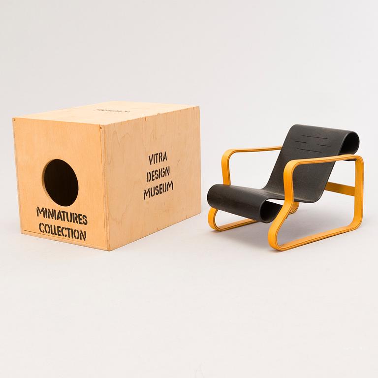 ALVAR AALTO, , A miniature, 'Paimio chair', Vitra Design Museum.