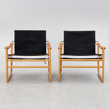 Bengt Ruda, armchairs, a pair, "Cicada", IKEA, second half of the 20th century.