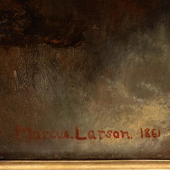 Marcus Larsson, attributed to, oil on canvas, signed and dated 1861.
