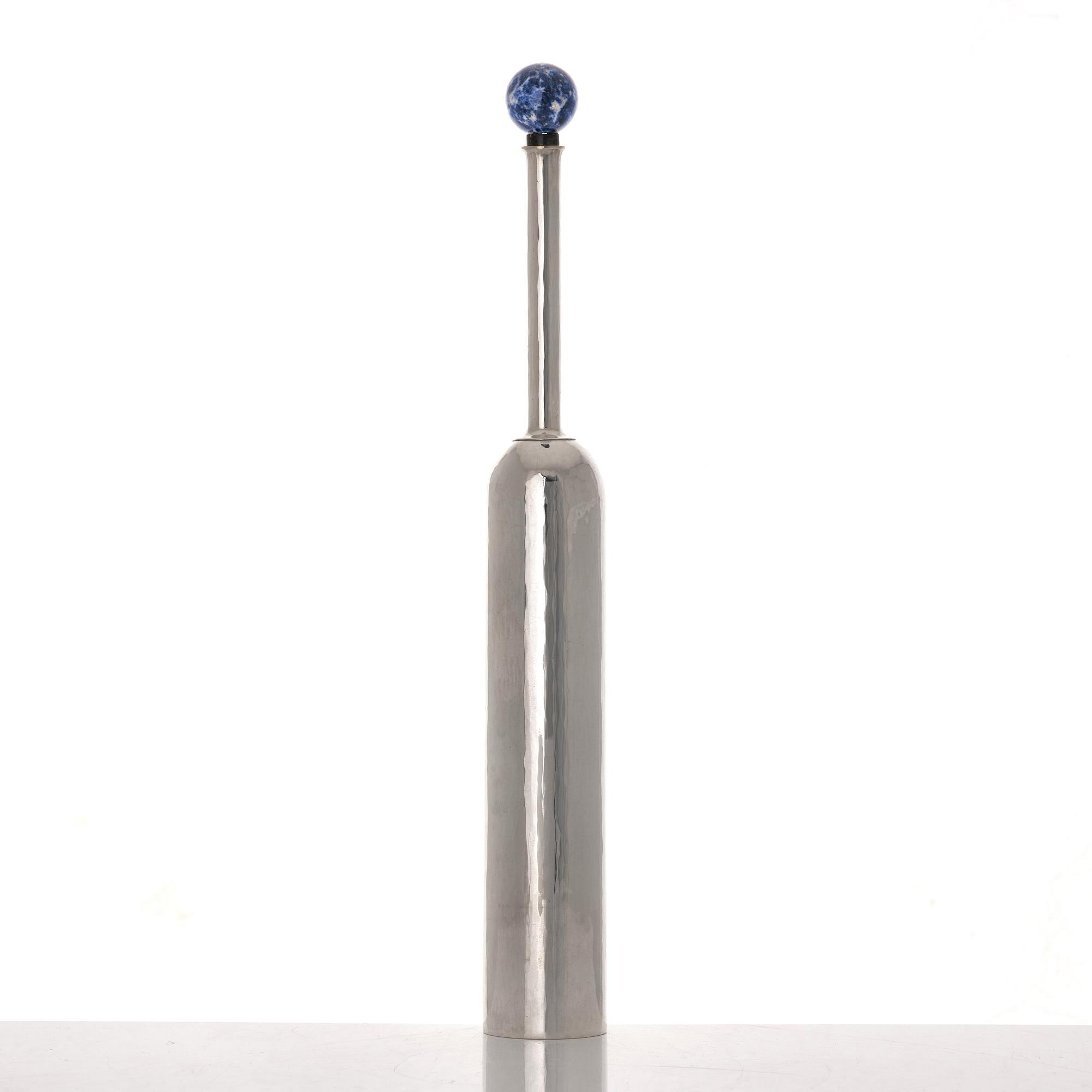 Jan Brunk, flaska, Stockholm 1995, sterling silver.