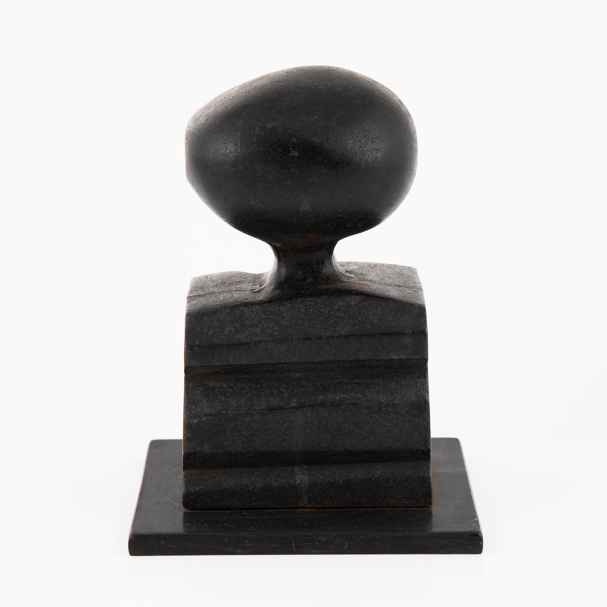 Björn Selder, sculpture, unsigned, iron.