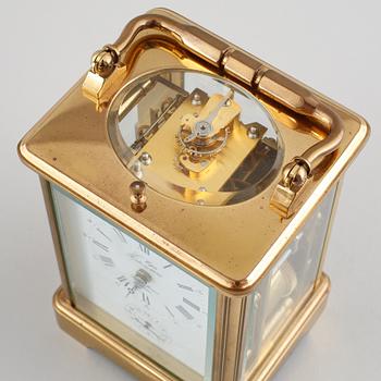 L´EPÉE, Fondée en 1839, Sainte-Suzanne France, travel alarm clock, lever escapement, second half of the 20th century.