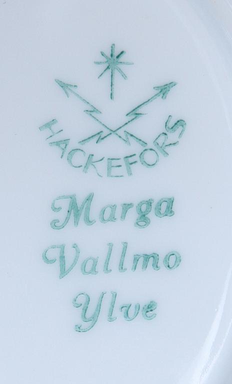 MATSERVIS, 87 porslin, Hackefors.