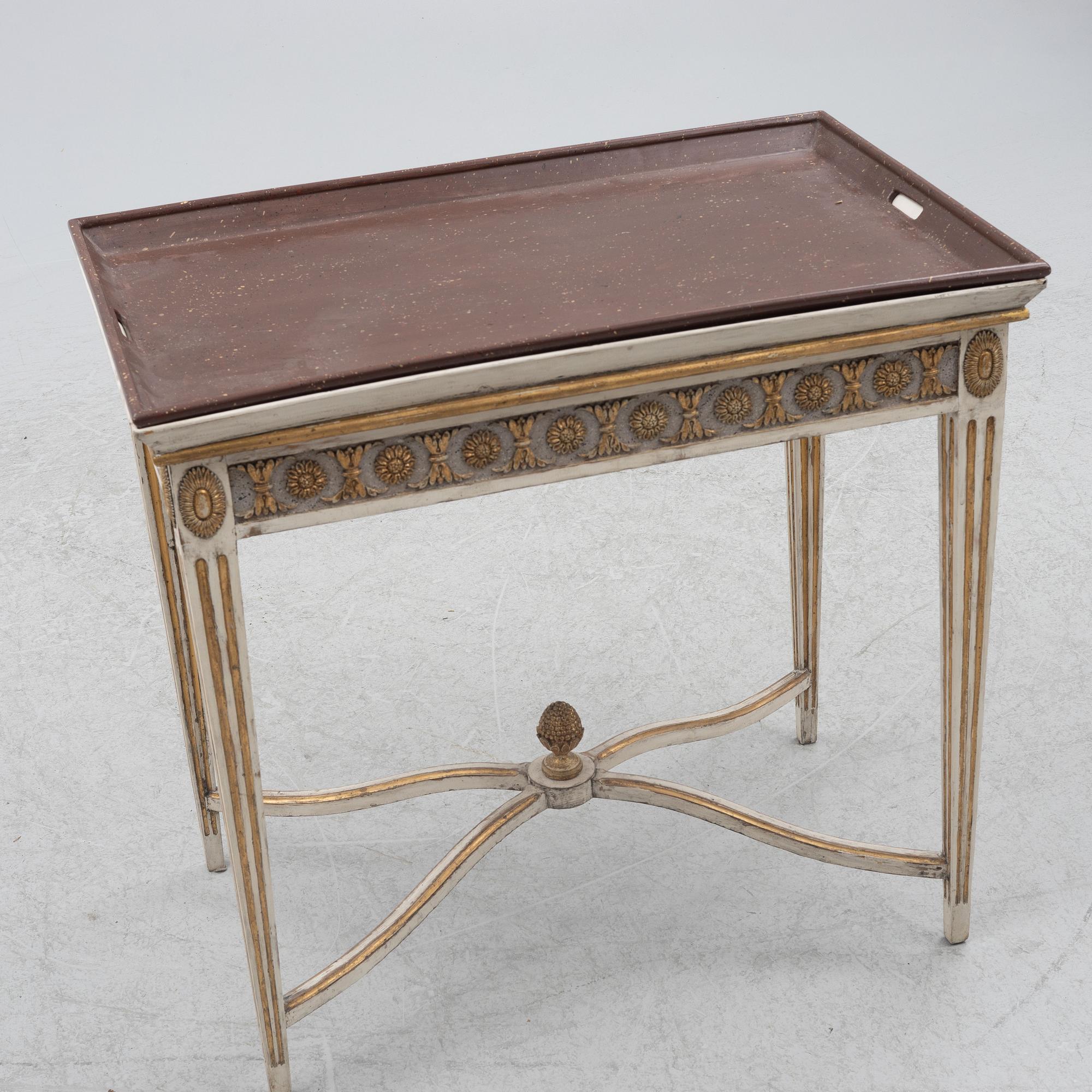 Brickbord, sengustavianskt, tidigt 1800-tal.