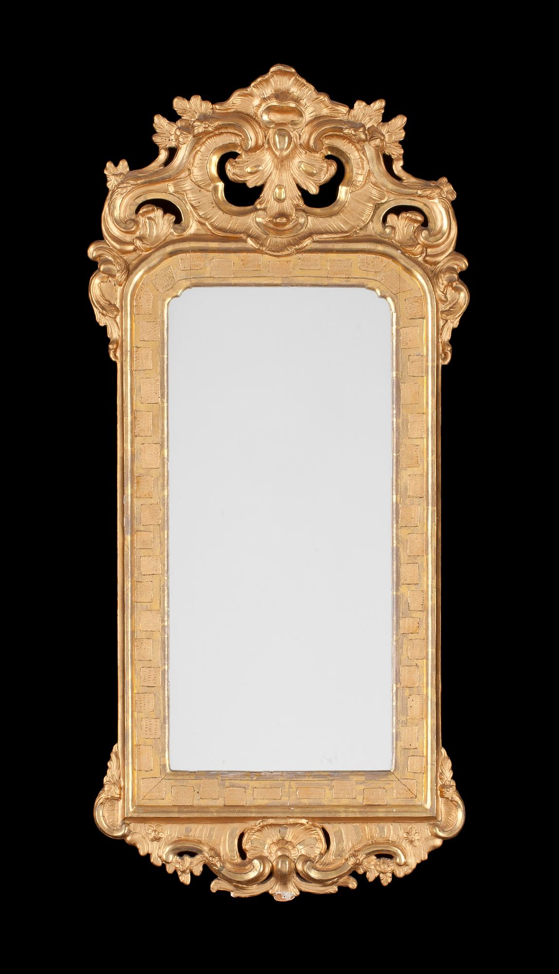 A Swedish Rococo mirror by N. Sundström 1771.