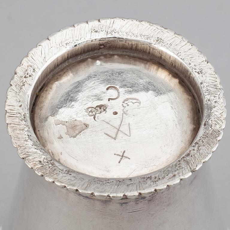 Otto Henrik Sjöberg, bägare, silver, Falun 1736.