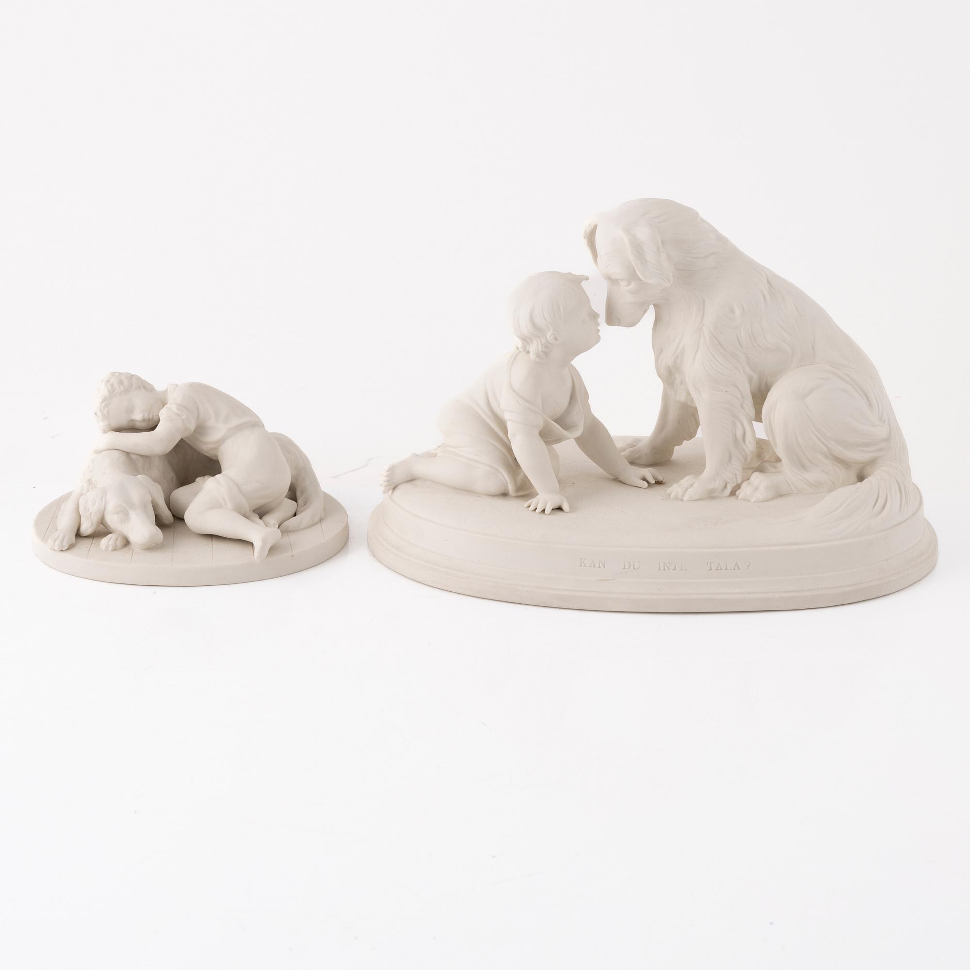 A group of three figurines, Gustafsberg, early 20th Century.