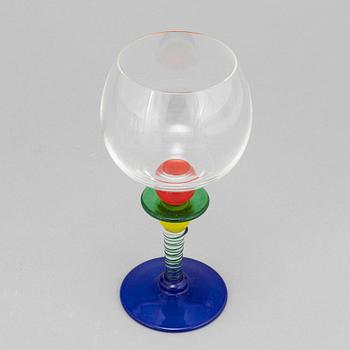 Berit Johansson, a 27-piece 'Harlequin' glass service, Gense.