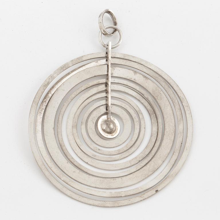 TAPIO WIRKKALA, silver moon pendant.