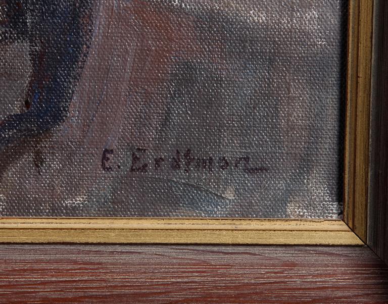 ERDTMAN, ELIAS, olja på duk, sign. Dat á tergo 1929.