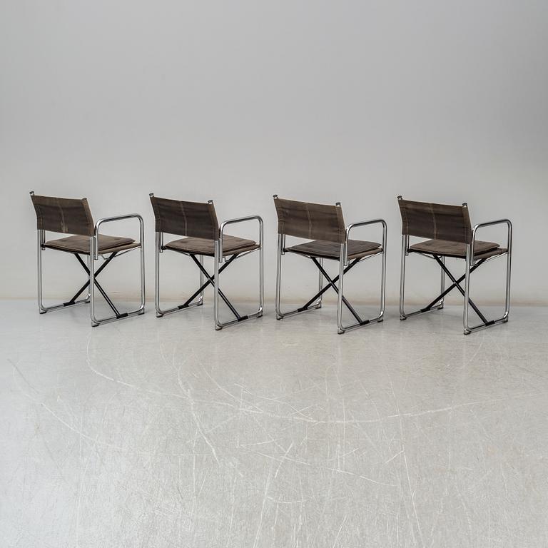 a set of 4 'X75-2' chairs by BÖRJE LINDAU & BO LINDEKRANTZ.