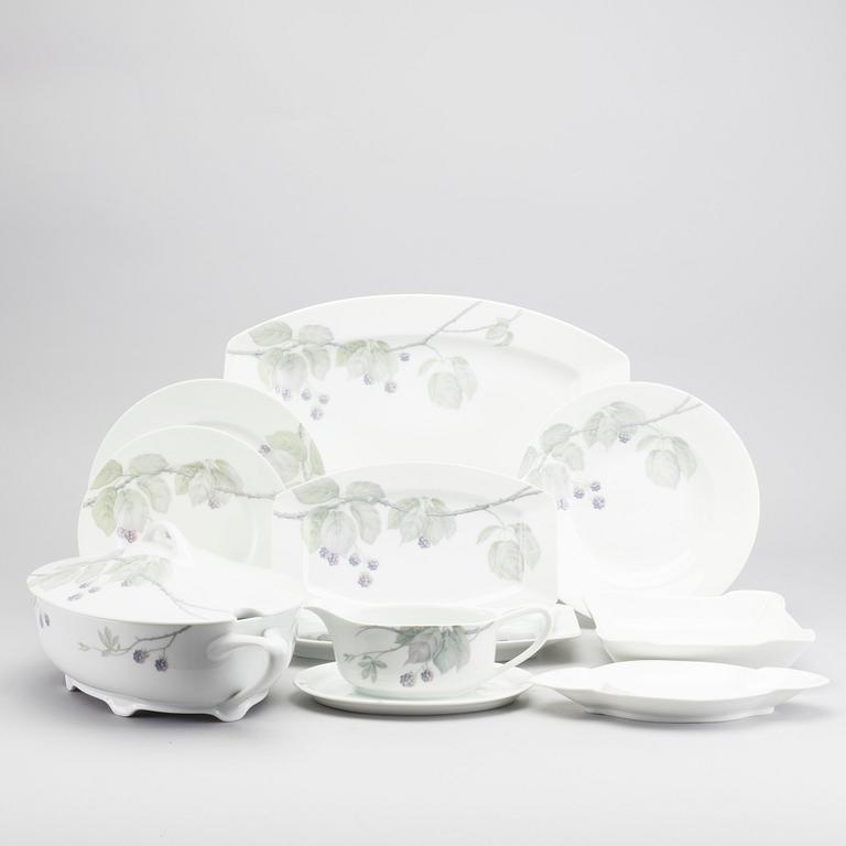MATSERVIS, porslin, 59 delar, porslin, "Maria Björnbär", Rosenthal.