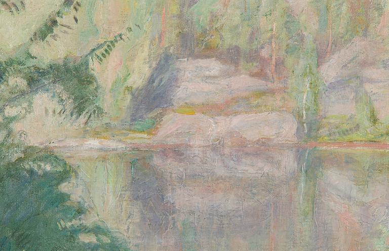 Pekka Halonen, Verdure by the Shoreline.