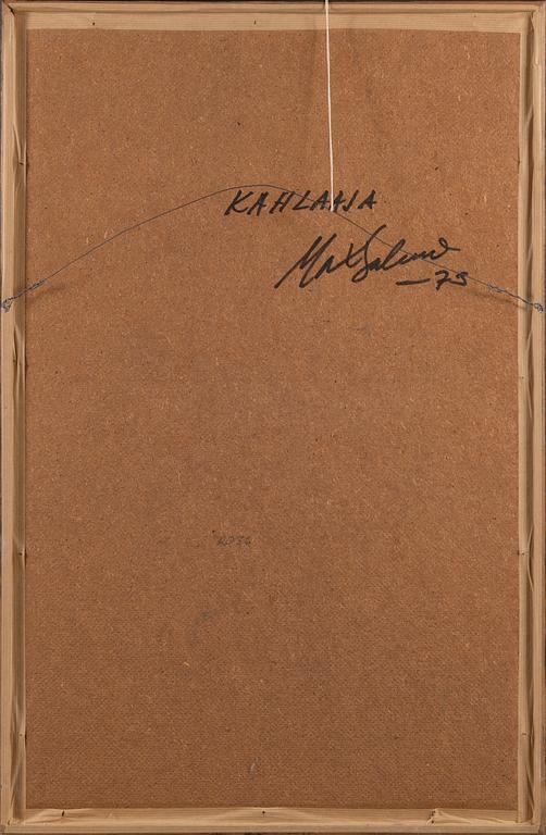 MAX SALMI, oil on board, signed and dated -73.