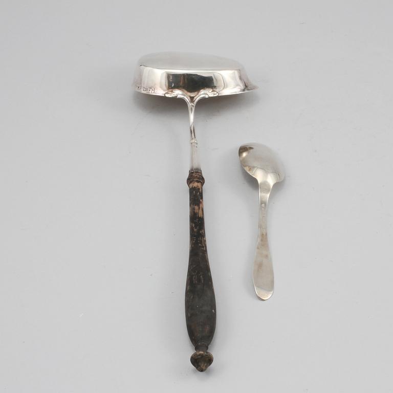 SLEV samt SKED, silver, Sverige, 1799 samt 1800-talets början.