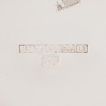 Pekka Piekäinen, a 3-piece sterling silver tea set, J.A.Tarkiainen, Helsinki 1988.