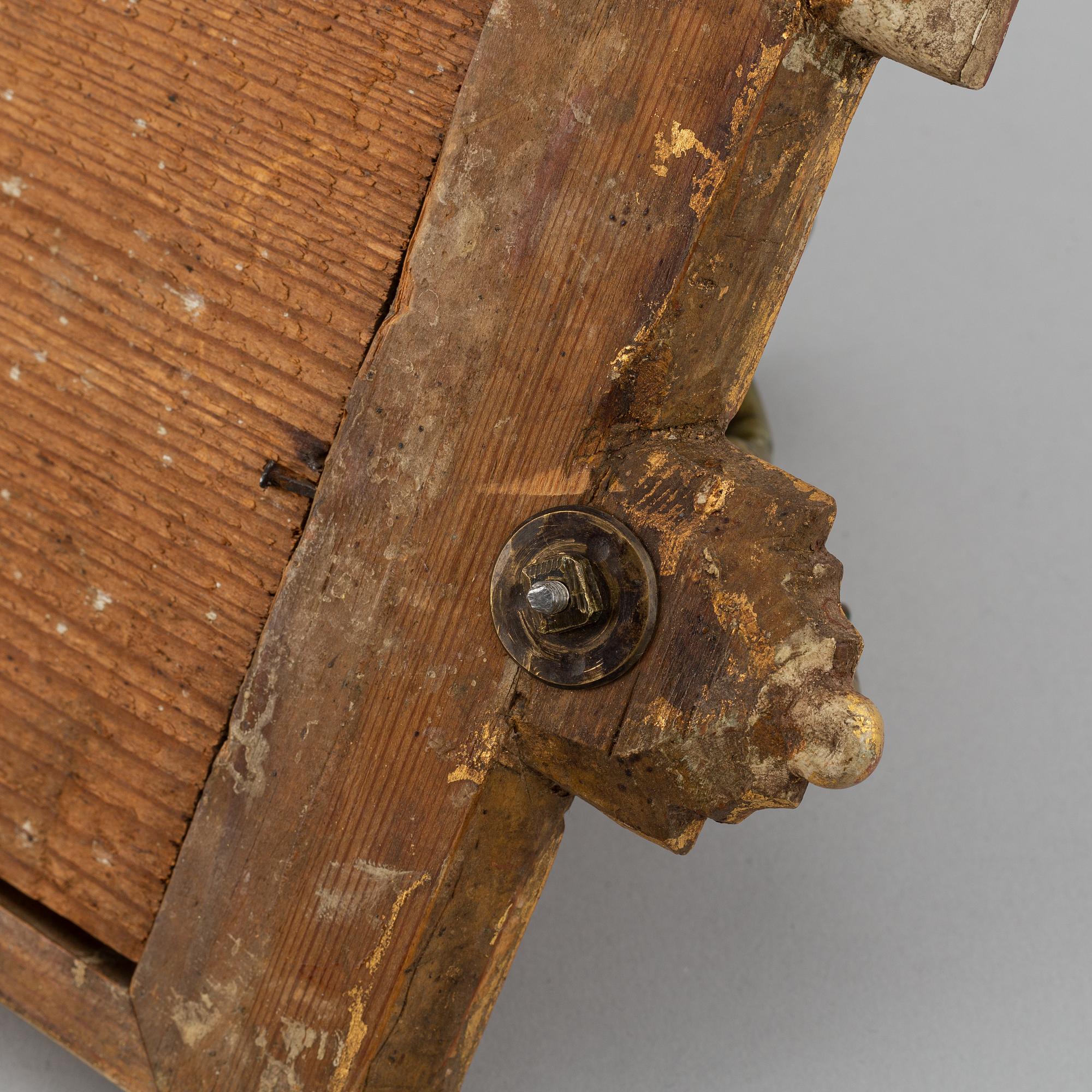 A Swedish gustavian girandole mirror by Anders Carlsson, (1772-1801).