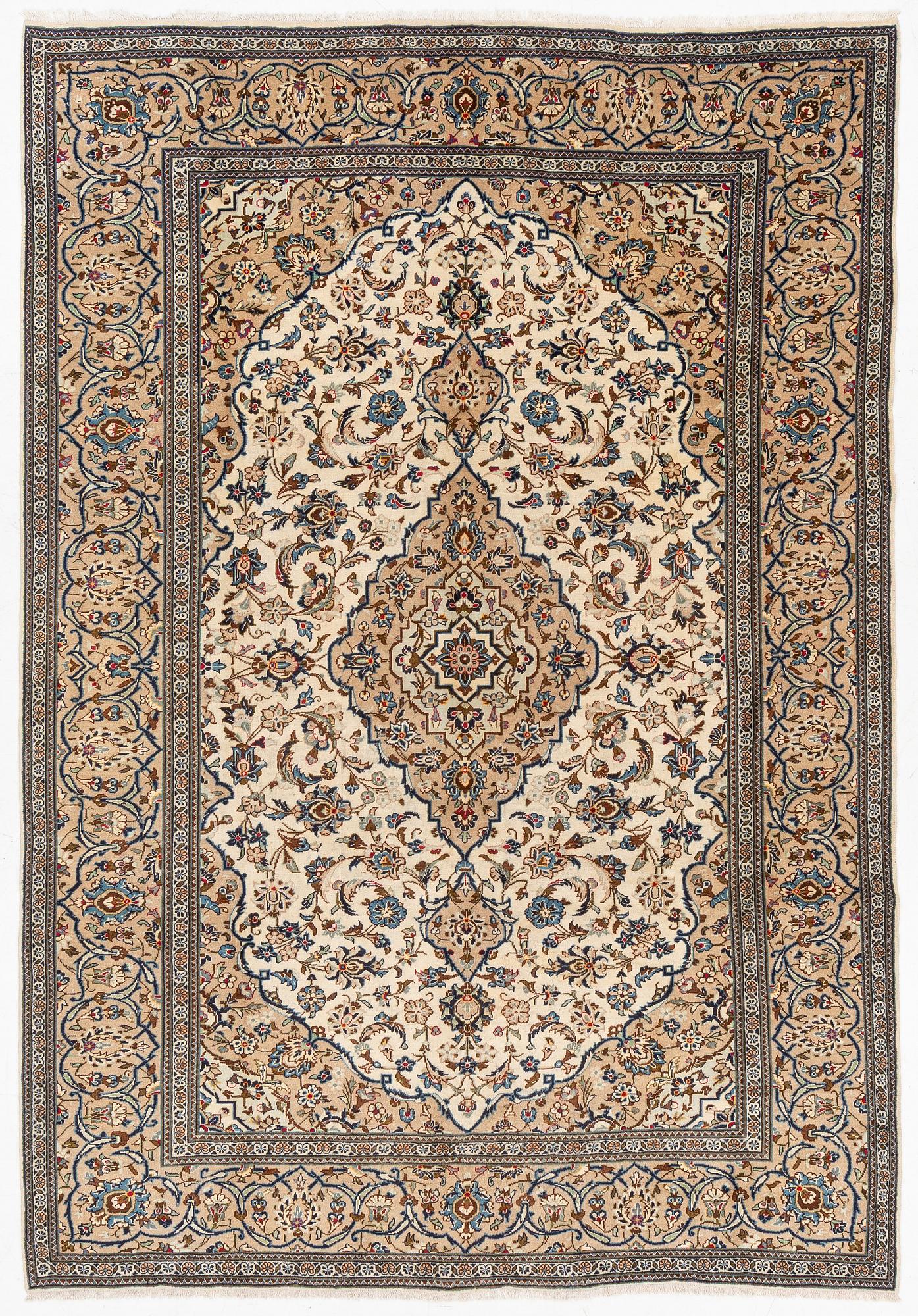 Carpet, Keshan, approx. 350 x 242 cm.