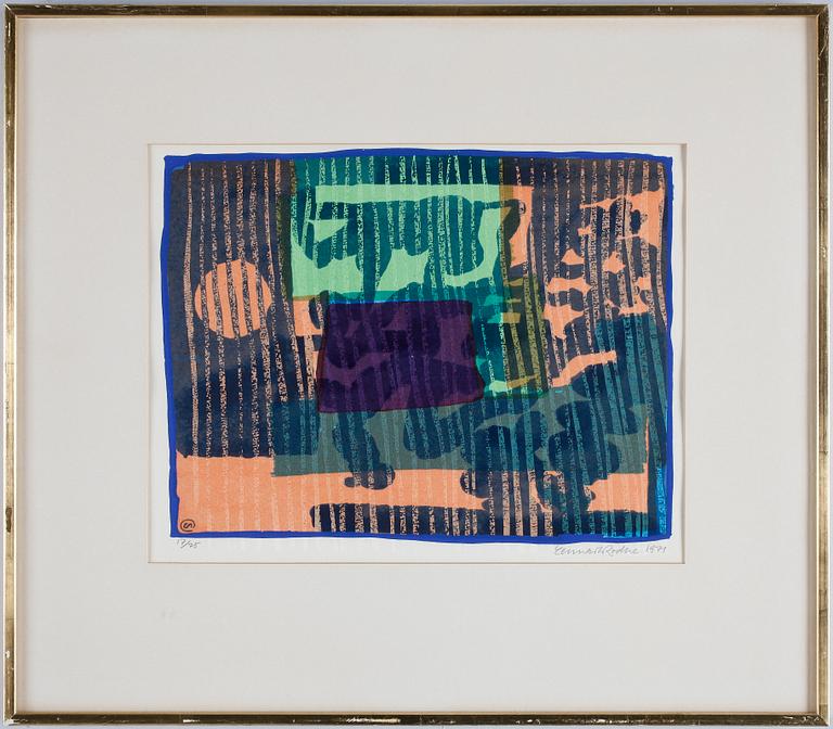 LENNART RODHE. Färglitografi, sign, dat 1971 o numr 17/75.