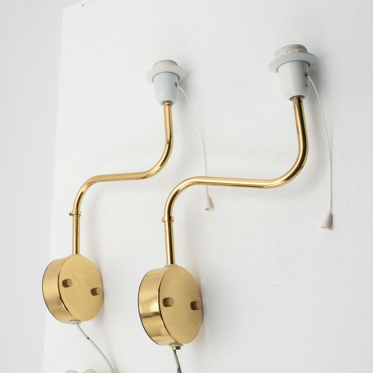 Bergboms, Wall lamps, a pair, "V-176", second half of the 20th century.