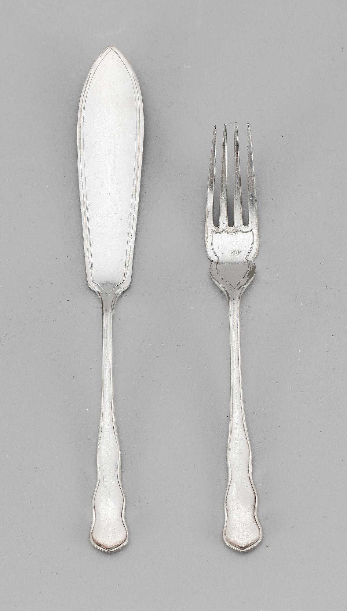 FISKBESTICK, 24 st, pläter, England. 1900-talets första hälft.
