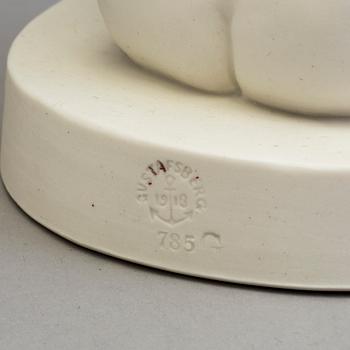 TWO PARIAN FIGURES, Gustafsberg 1900 and 1910.