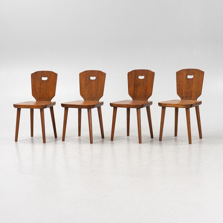 Chairs, set of 4, sports cabin model, first half of the 20th century.