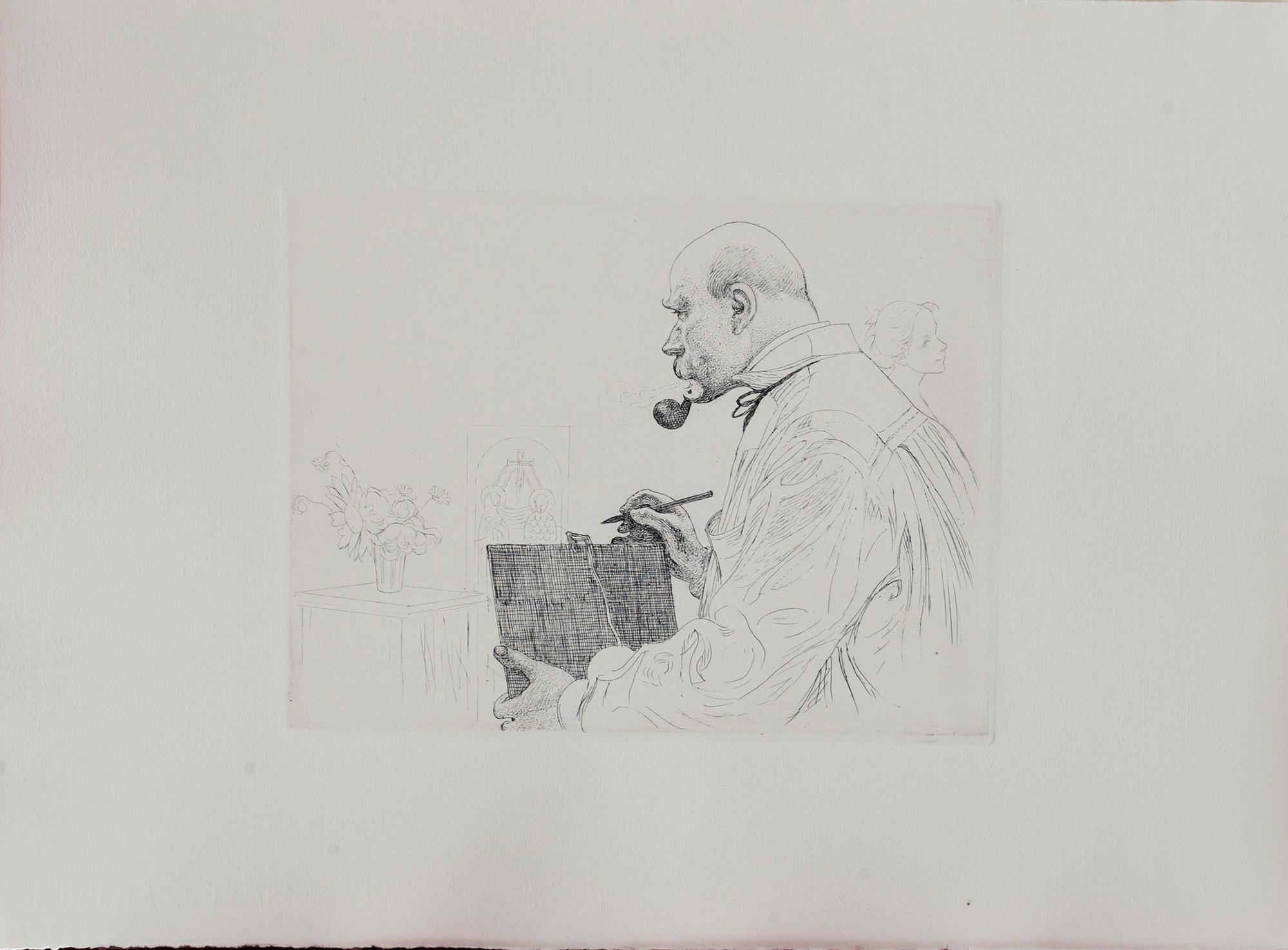 MAPP, CARL LARSSON, efter, etsningar, 6 st, osign. Tryckta 1983, från originalplåtar, numr. HC av 360-upplaga.