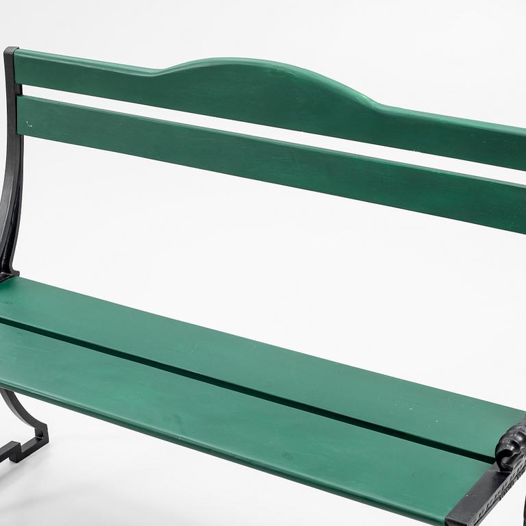 Folke Bensow, Garden sofa, "Sneckan", Byarums Bruk, late 20th century.