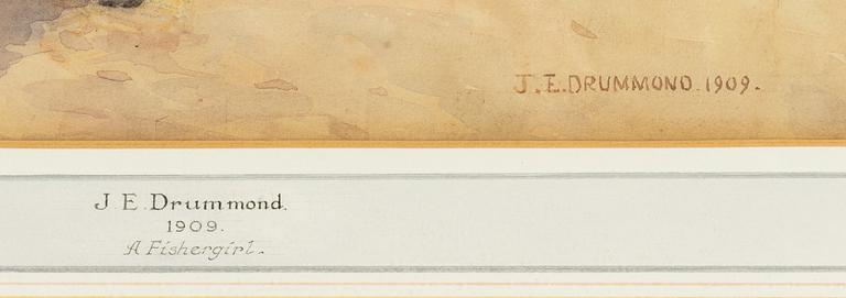 Julian E Drummond, akvarell, signerad och daterad 1909. - Bukowskis