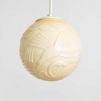 A Swedish Grace ceiling lamp, 1930's.