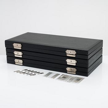A 72-piece sterling silver cutlery set, 'Diplomat', Kultateollisuus Turku 1978. In three original boxes.