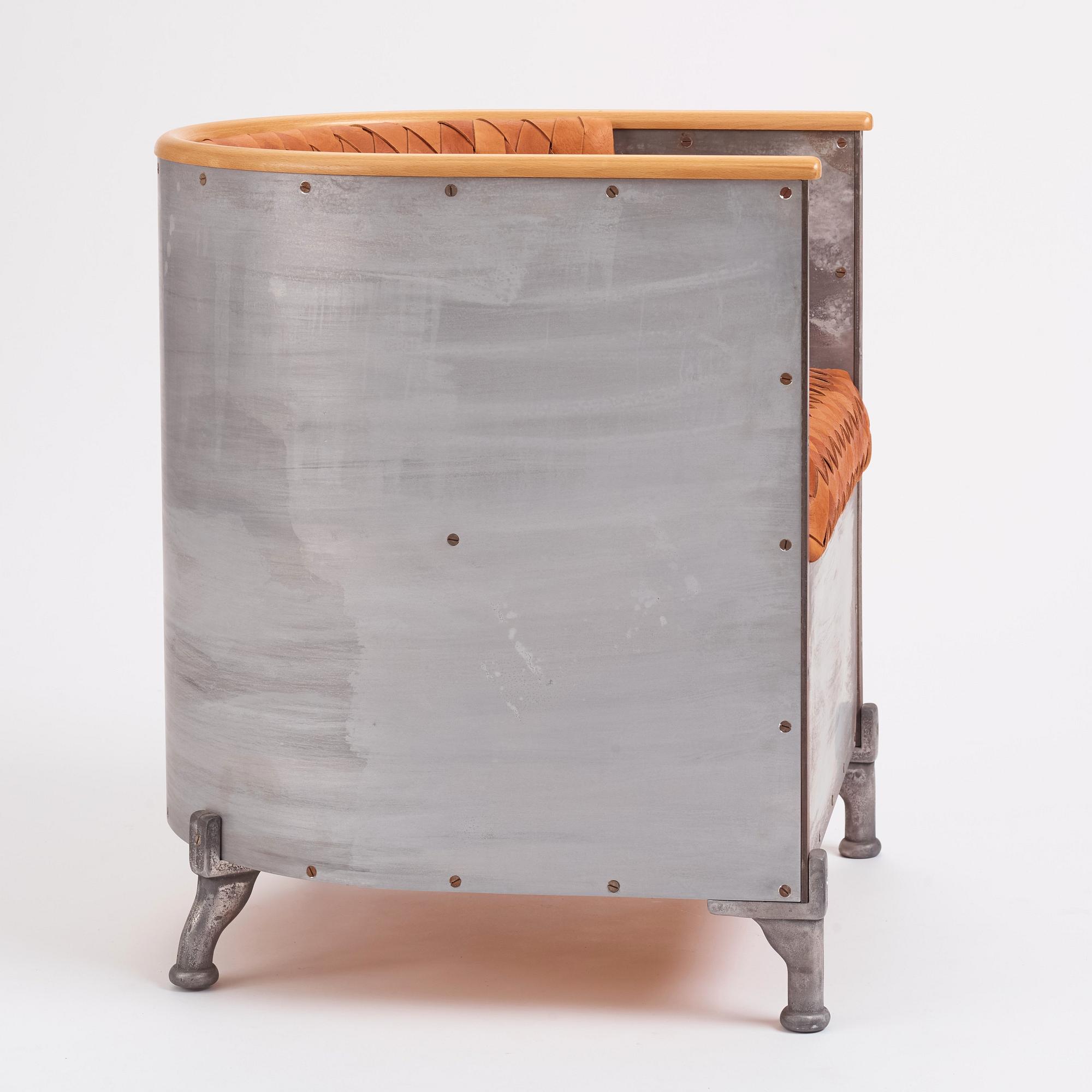 Mats Theselius, fåtölj ”Aluminium chair”, ed. 133/200, Källemo efter 1990.
