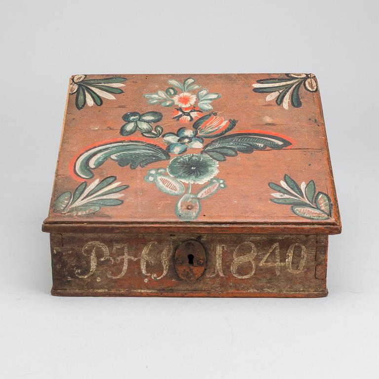 Swedish folklore box dated 1840.