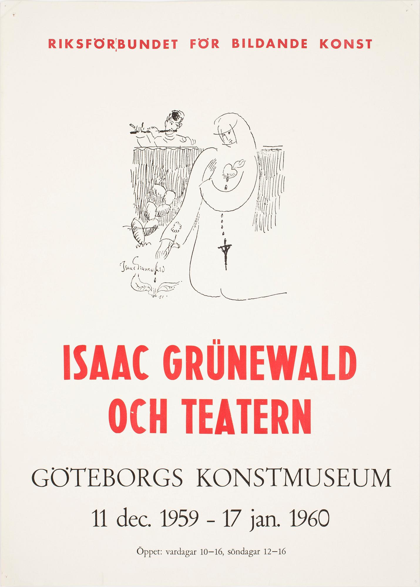 UTSTÄLLNINGSAFFISHER, 6 st, 1900-talets andra hälft.