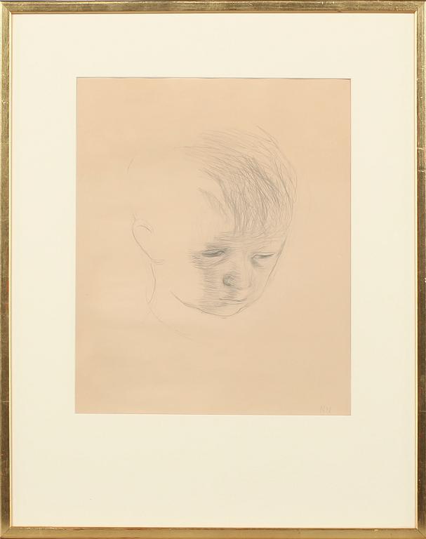 NILS NILSSON, teckning, monogramsignerad.