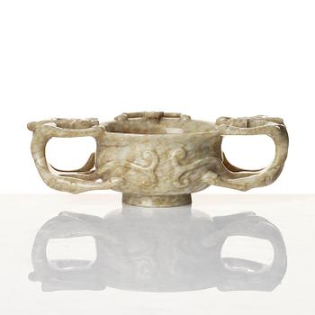 Bägare, jade. Mingdynastin (1368-1644).