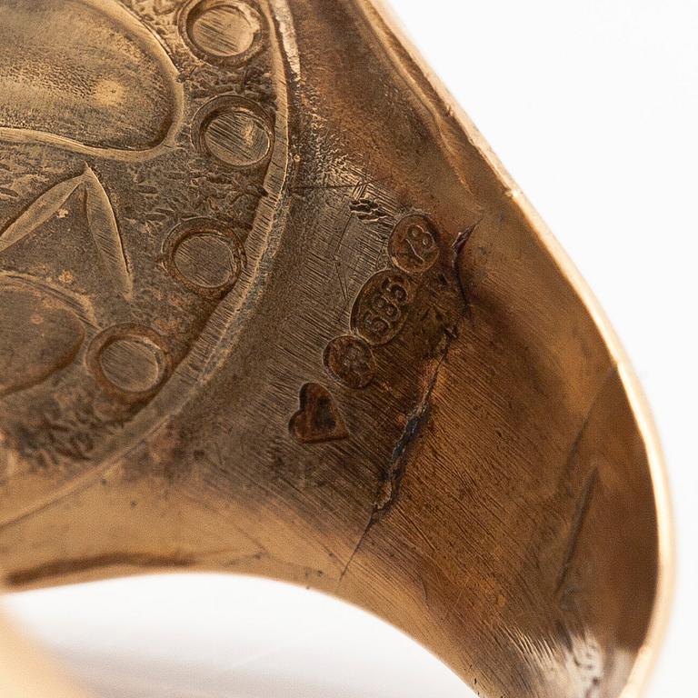 Kalevala Koru, a "Ring from Perniö", 14K gold, Helsinki 2000.