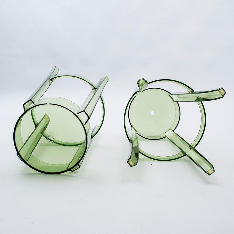 BARSTOLAR, 2 st, "Charles Ghost", Philippe Starck, Kartell.