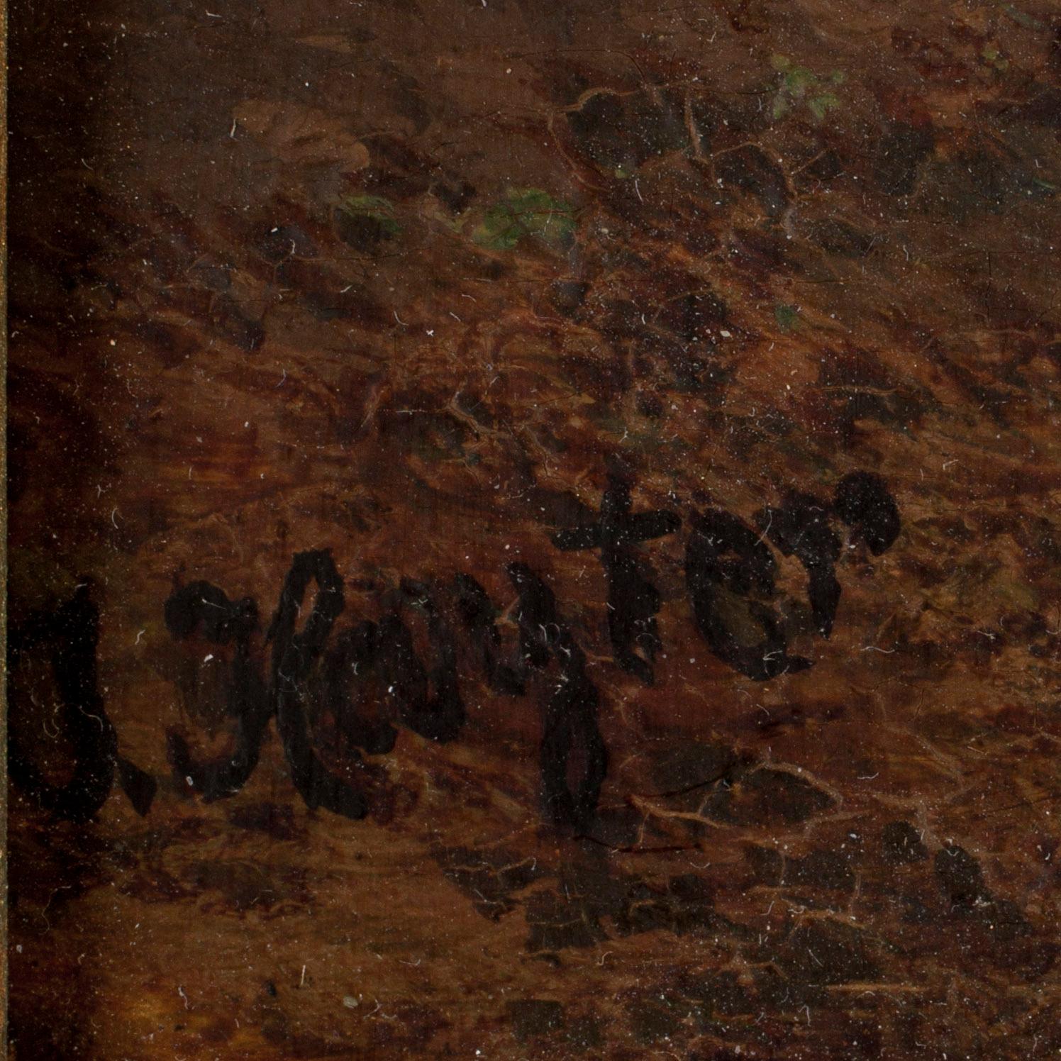 JOHN HAYTER, tillskriven, olja på pannå, signerad J. Hayter.