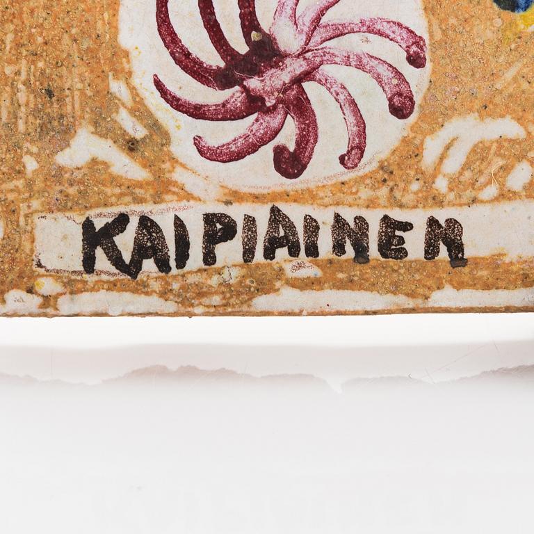 Birger Kaipiainen, A stoneware relief signed Kaipiainen.