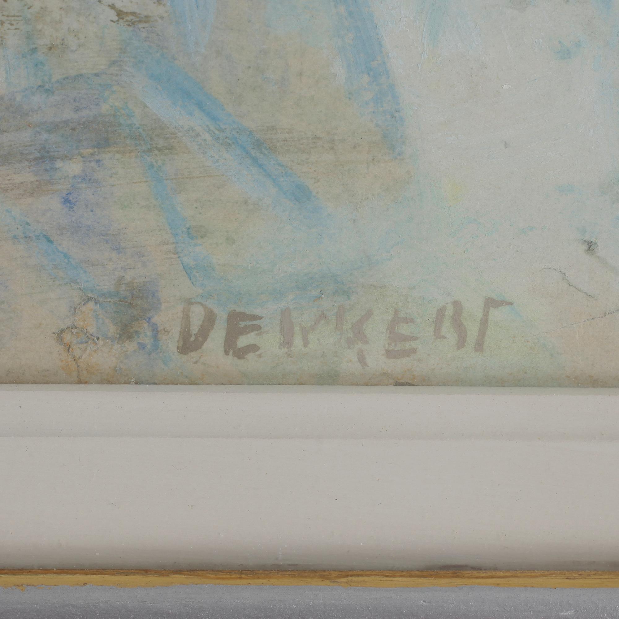 SIRI DERKERT. Gouache på papper, sign Derkert.