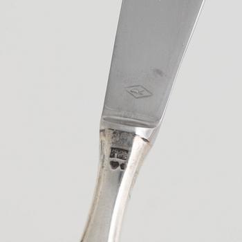 A 148-piece silver cutlery service, 'Tornedal', various makers, Sweden, 1930-75.