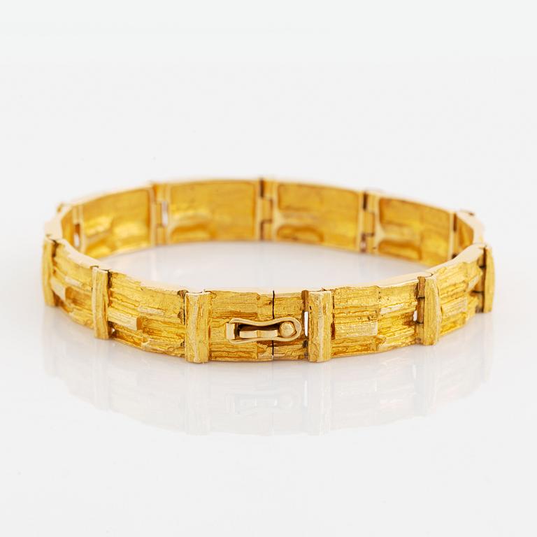 Björn Weckström, 18K gold "Kaskad"  bracelet.