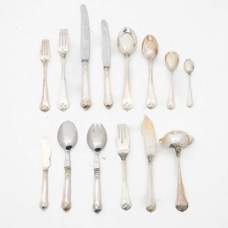 A 115-piece silver flat ware set, 'Sachsisk', G.A. Dahlgren Ab, Sweden, 1936-37.