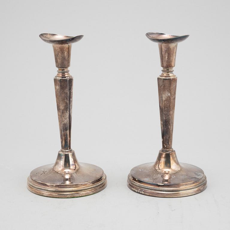 Eric Löfman, ljusstakar, ett par, silver, Mema, 1991.