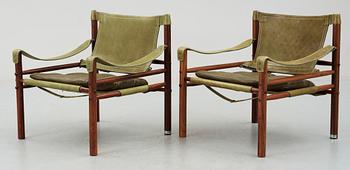 FÅTÖLJER, ett par, "Scirocco", Arne Norell. Modellen formgiven 1964.