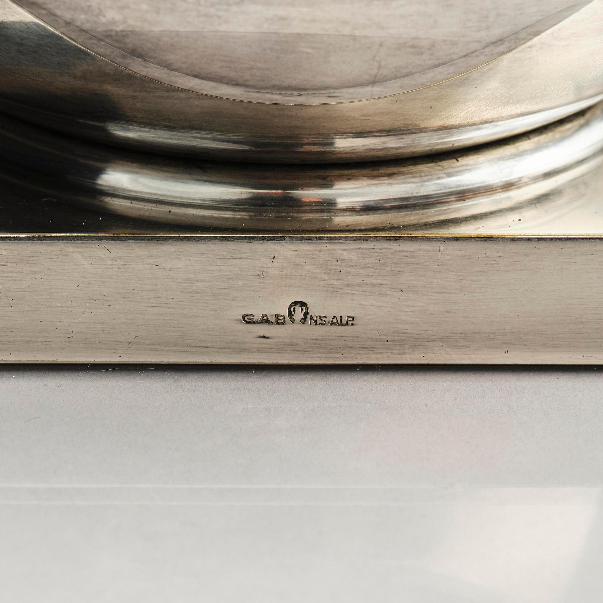 Jacob Ängman, a rare table lamp, Guldsmedsaktiebolaget, Stockholm, ca. 1930.