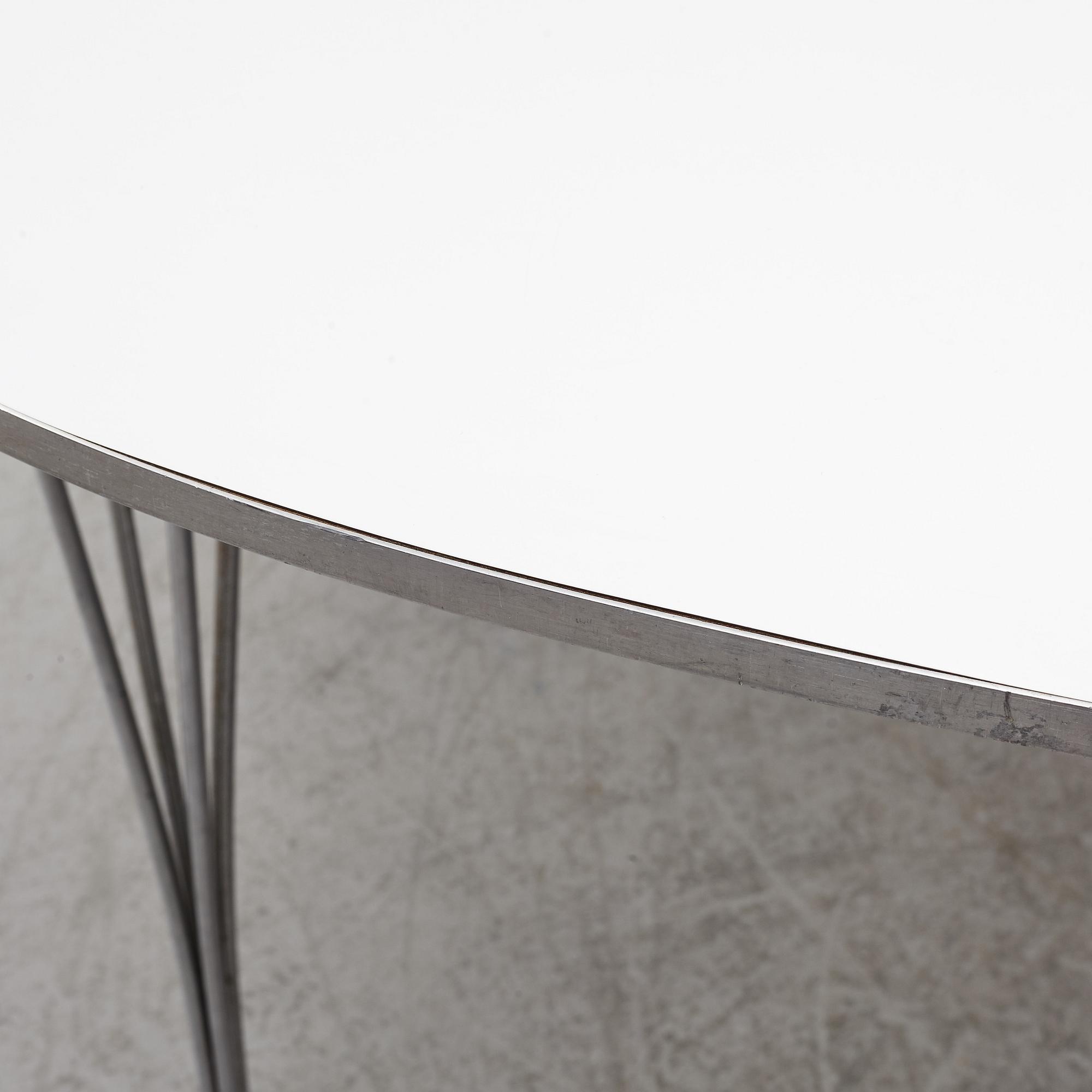 Piet Hein & Bruno Mathsson, table, "Superellipse" Fritz Hansen, Denmark,.