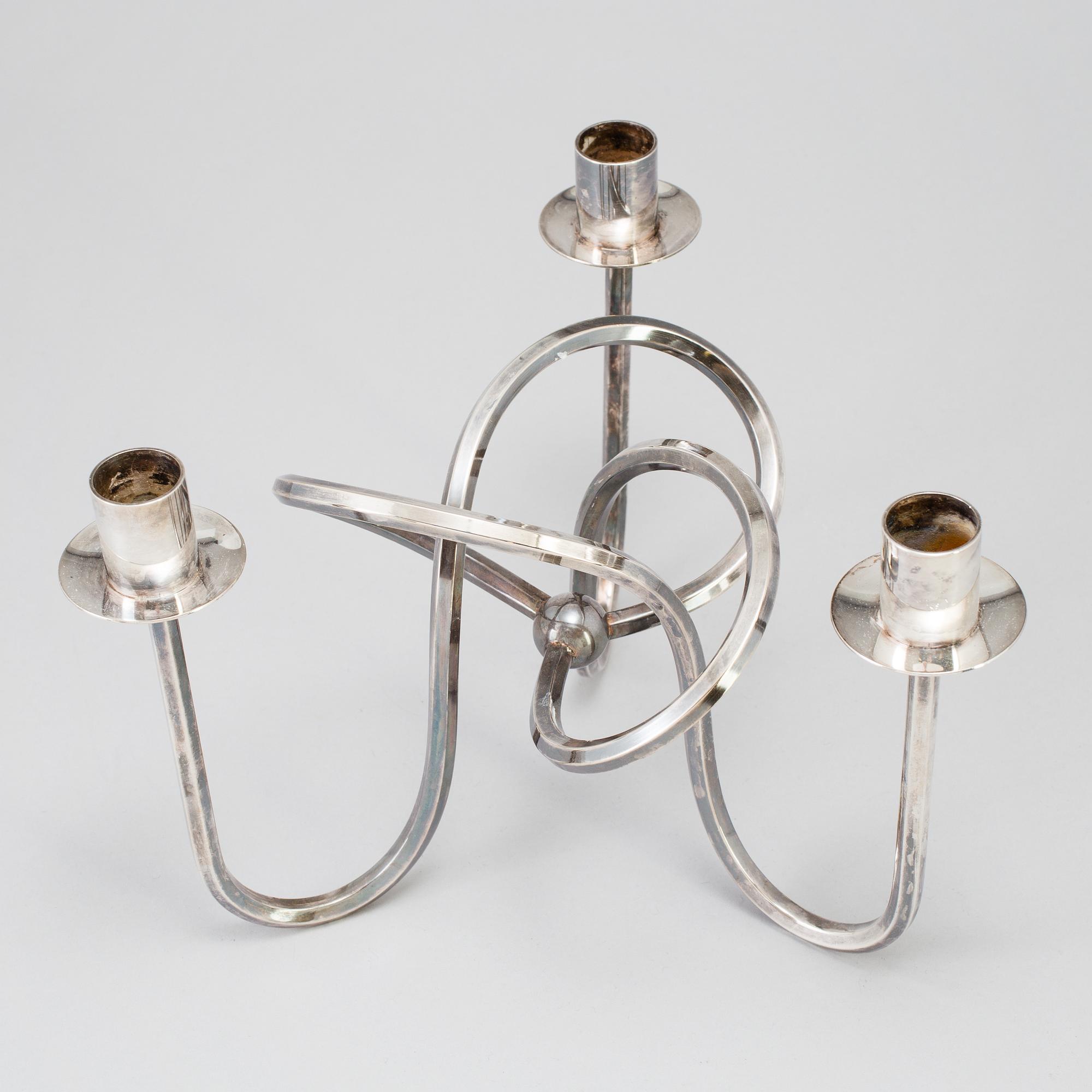 JOSEF FRANK, ljusstake, "Vänskapsknuten" för Firma Svenskt Tenn, formgiven 1938.